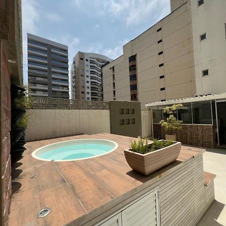Apt 3Q Luxo Com Ar E Jacuzzi Na Beira Mar 구아라파리 외부 사진
